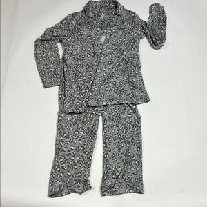 Sonoma Gray Animal Print Pajama Set Size XS